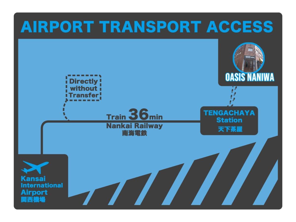大阪市Oasis Naniwaアパートメント エクステリア 写真